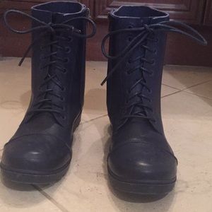 Steve Madden combat rain boots